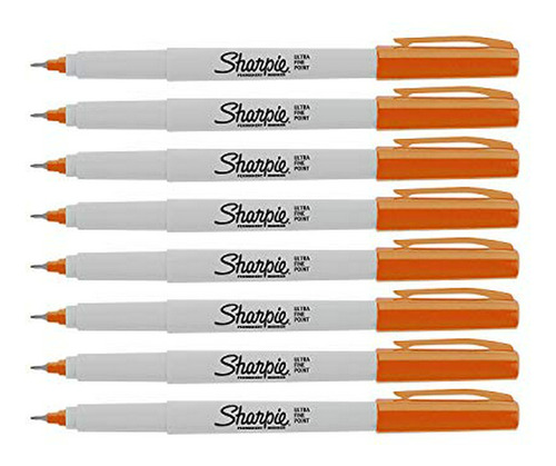 Marcador Sharpie Ultra Fine Point (naranja) De 8 Pc Sku # **