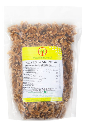 Nozes Mariposa Made In Natural 1 Kg