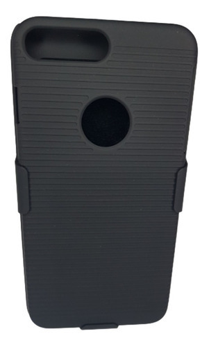Funda de cintura compatible para iPhone 7 Plus y 8 Plus, color: negro liso