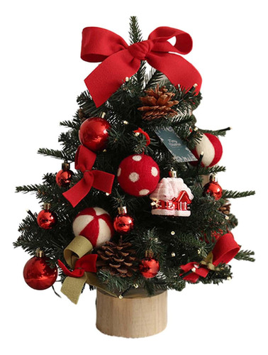 De Navidad Pequeño Árbol De Navidad Con Adornos De Bolas