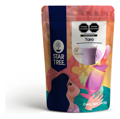 Base En Polvo Para Preparar Bebidas Taro Star Tree