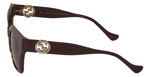 Gucci Gg1023s 009 Square Shape Vino Carey Gucci Gucci Gucci Gucci Gucci (Usado)