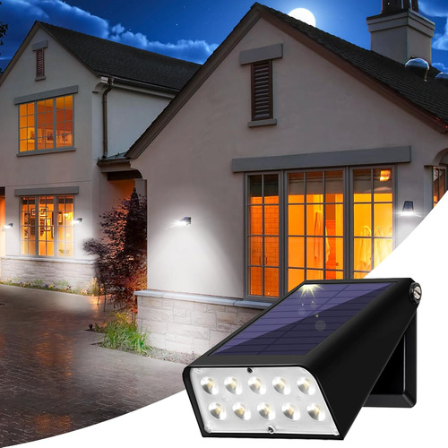 Luces Solares Impermeables Para Exteriores De Alta Intensida