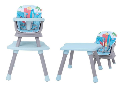 D Bebe Silla Alta Grow With Me 4 En 1 Color Gris Claro