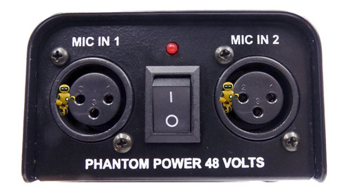 Imagem 4 de 7 de Phantom Power Duplo Alimentação 9-48v Para Microfone Pro