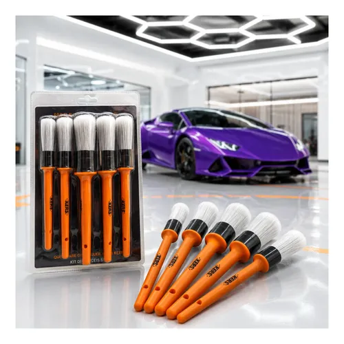 Pincél De Detalhamento Automotivo Lavagem Motos Kers 5