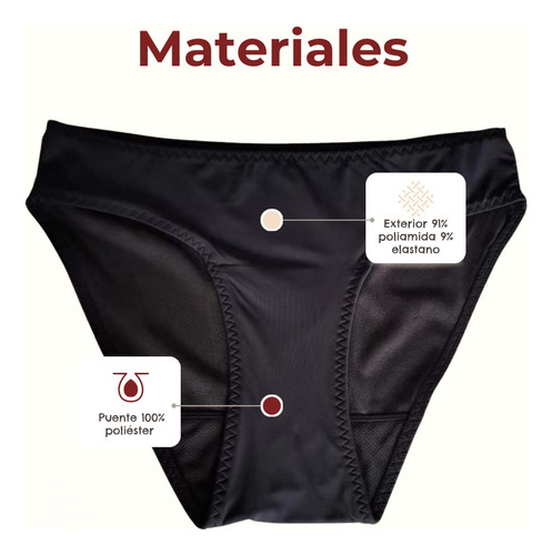 Traje De Baño Menstrual Luna Segura Bikini Sinope