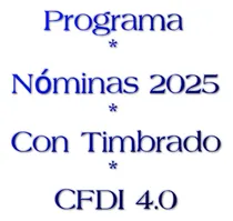Comprar Programa Nominas Cfdi Recibos Electrónicos Timbrado Xml Pdf