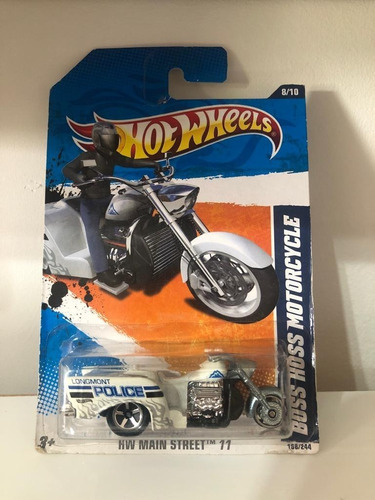 Hot Wheels 2011 - Moto Policia - Boss Hoss Motorcycle