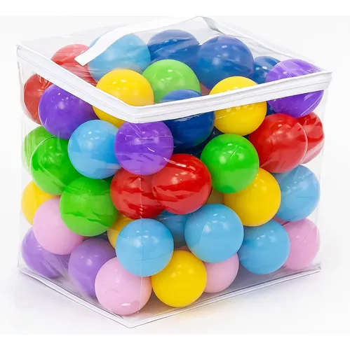 Kit 70 Bolinhas Coloridas Para Piscina Da Be Place + Sacola Para Brinquedos