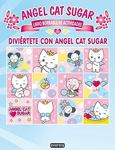 Angel Cat Sugar : Libro Borrable De Actividades + Marcador