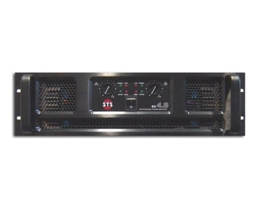 Amplificador De Potencia Sts Sx-4.8 2x2400w En 2 Ohm 3u Rack