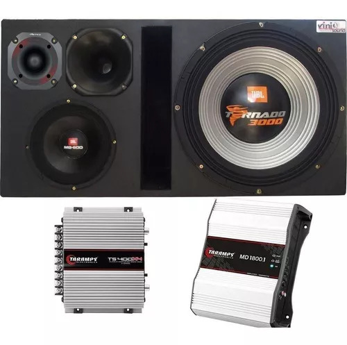 Caixa Bob 15 Residencial Tornado 4 vias com Pioneer