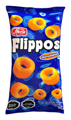 Snack Flippos Sabor A Queso Pack 3 Unidades