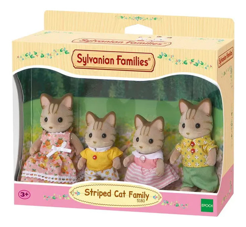Sylvanian Families Striped Cat Family 5180 Para Niños