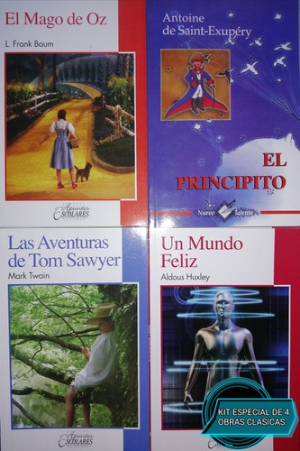 El Principito, Un Mundo F., Mago De Oz Y Tom Sawyer/ Kit Esp