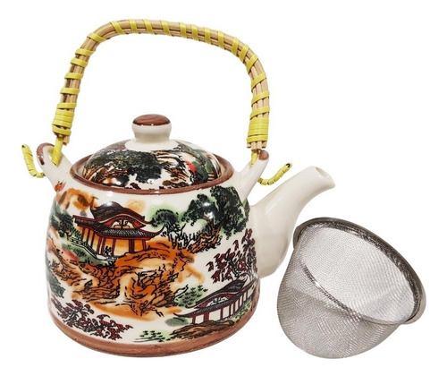 Tetera Infusor Porcelana Vintage 700 Cc Sheshu Home Color Asiatico