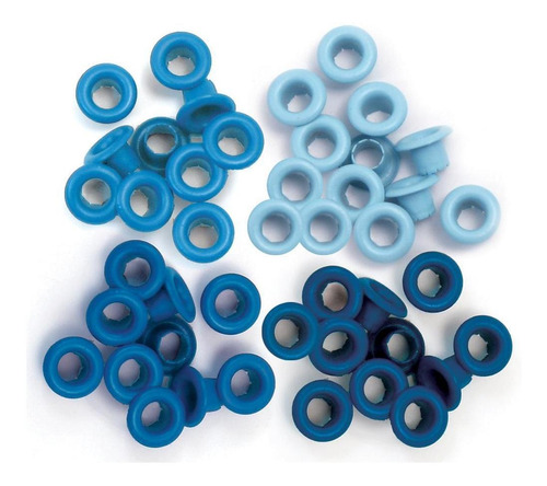 We R Eyelets Aluminium 60/pkg Azul | Ojales Ojillos