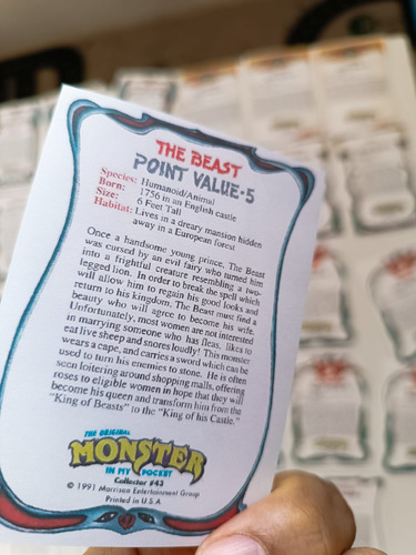 Full Set Monster In My Pocket Usa Version 1991 (reprint) (Usado)