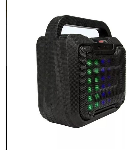 Parlante Bluetooth Muy Resistente Con Luces Leds Entrada Mic