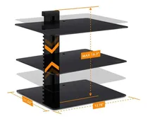 Comprar Repisa Triple De Pared De Vidrio Para Consolas Decos Video.