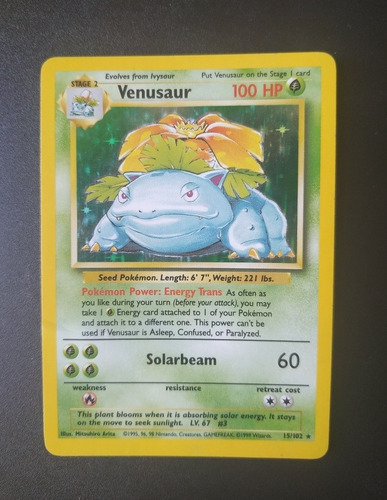 Venusaur Base Set 15/102 - Cartas Pokemon