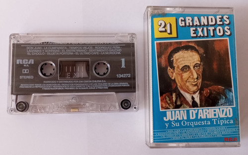 Juan D Arienzo 21 Grandes Exitos Tangos Cassette Musical 