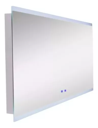 Espejo Rectangular 80 X 60 Cm Luz Led Y Antiempañante Baño