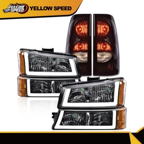 Fit For 2003-2006 Silverado Clear/amber Headlight Assemb Ccb