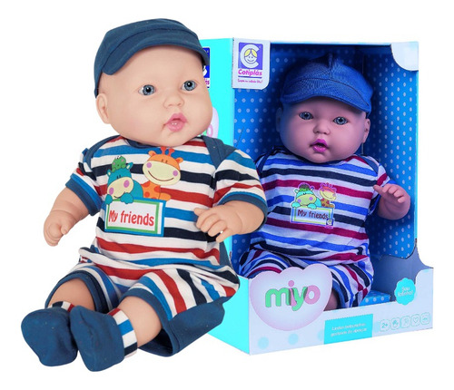 Brinquedo Infantil Boneco Bebê Menino Fofinho Miyo Cotiplás