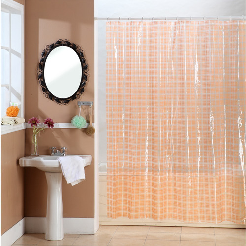 Cortinas De Baño Pvc Plásticas Estampadas Extra Gruesas