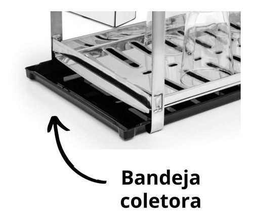 Imagem 6 de 7 de Escorredor De Louças Modelo Em Aço Inox- Envio Imediato