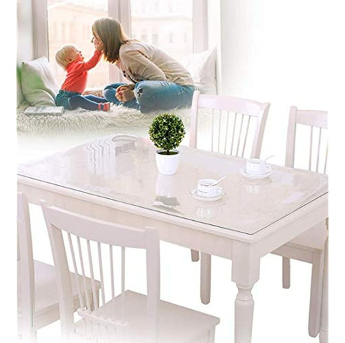 Protector De Mesa De Comedor De Plastico Transparente De 36