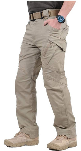 Pantalones Unicolor Tacticos Impermeables / Todas Las Tallas