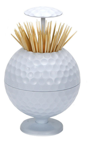 . Caixa De Palito De Dente Com Design De Bola De Golfe,