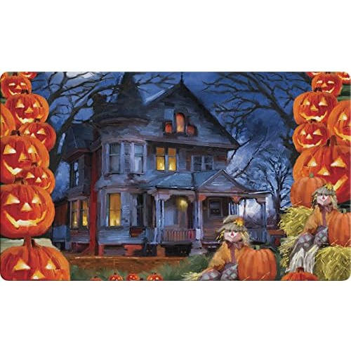 Tapete De Puerta De Otoño Spooky Manor 800268 De 18x30...
