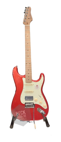 Guitarra Eléctrica Stratocaster + Funda - Color Rojo