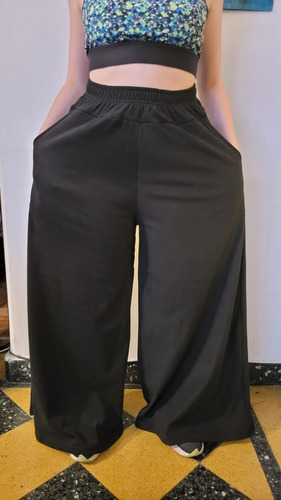 Maxi Palazo Pantalon Frisa Mujer Calentito X Talles