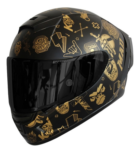 Casco Kov Aircut Smash Integral Certificado Dot Colores