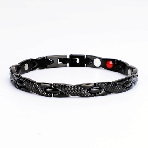 Pulsera Esclava Magnética De Acero Inox. Energía Imanes