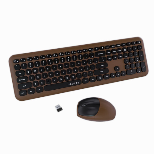 Teclado Inalámbrico Computadora Combinación De Raton...