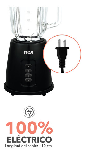 Rca Licuadora Con 2 Velocidades Rc-l2 Color Negro