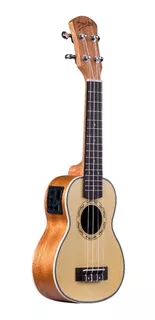 Ukulele Soprano Deviser Electroacústico Uk-2150, Con Funda