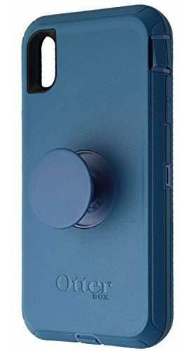 Funda Para iPhone XS Max Color Azul Con Soporte Para Mesa