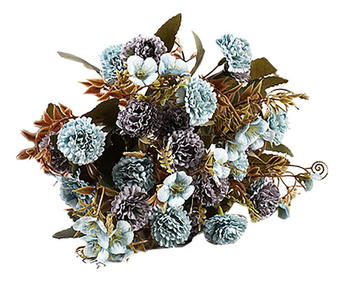 2 Unidades De Flores Falsas De Seda Artificial Vintage Para