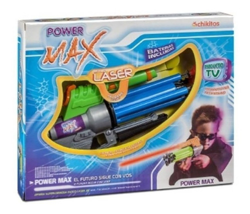 Pistola Max Lanza 4 Flechas Repeticion Laser Chikitos 3001