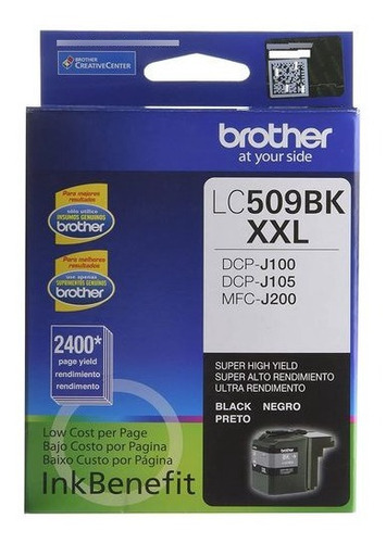 Cartucho De Tinta Brother Lc509bk Xxl Negro Facturado!