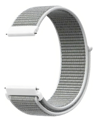 Pulseira 22mm Nylon Bight Compatível Mi Watch 1.39 Xmwtcl02 Cor Branco