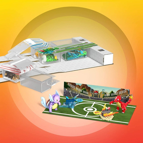 Mega Construx Pokémon Fondo De Estadio + 6 Figuras