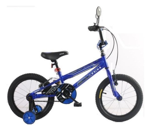 Bicicleta Niño Rodado 16, C/rueditas - Mundo Motos Color Azul